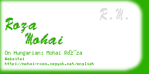 roza mohai business card